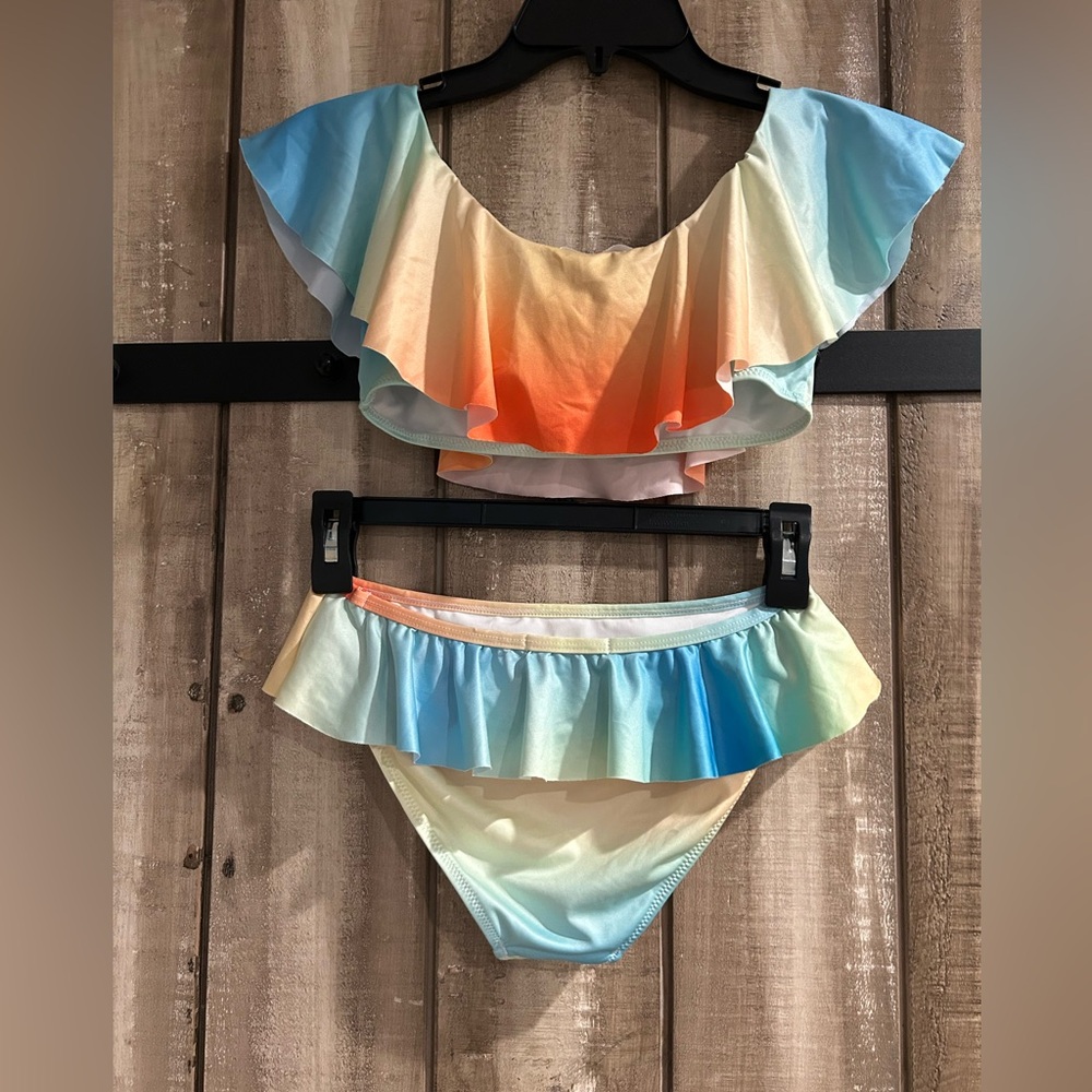 Girls Stella Cove ombré bikini, 12 - Picture 6 of 8